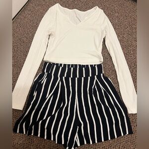 Cute outfit can be worn together or separately. Adult size small